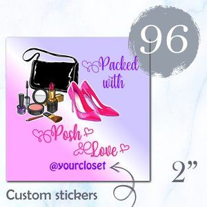 96 Thank you Stickers